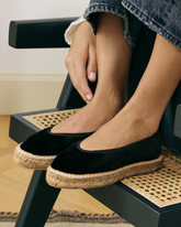 Silk Velvet Flat Ballerina |