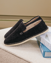 Recycled Felt With Faux Fur Loafers Espadrilles |