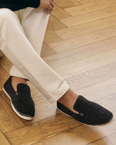 Recycled Felt With Faux Fur Loafers Espadrilles |