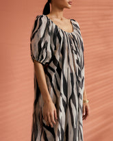 Printed Silk Cotton Voile<br />Capri Dress |