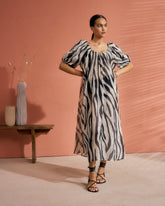 Printed Silk Cotton Voile<br />Capri Dress |