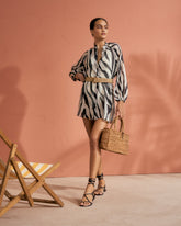 Printed Silk Cotton Voile<br />Ibiza Dress |