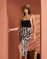 Printed Silk Cotton Voile<br />Lencois Skirt |