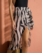 Printed Silk Cotton Voile<br />Lencois Skirt |