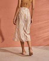 Printed Silk Cotton Voile<br />Lencois Skirt |