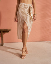 Printed Silk Cotton Voile<br />Lencois Skirt |