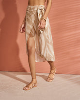 Printed Silk Cotton Voile<br />Lencois Skirt |