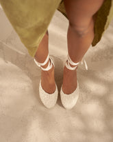 Cotton Crochet Wedge Espadrilles |