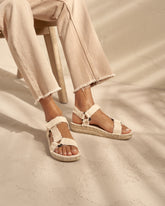 Coarse Woven Canvas Hiking Sandals |