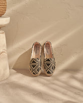 Raffia Pattern Double Sole Espadrilles |