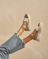 Silk And Cotton Patchwork Double Sole Espadrilles |