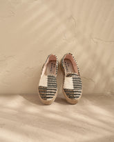 Silk And Cotton Patchwork Double Sole Espadrilles |