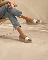 Silk And Cotton Patchwork Double Sole Espadrilles |