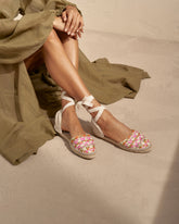 Raffia Pattern Flat Valenciana Espadrilles |