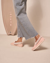 Suede With Faux Fur Loafers Espadrilles |