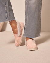 Suede With Faux Fur Loafers Espadrilles |