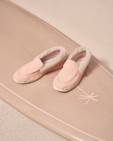 Suede With Faux Fur Loafers Espadrilles |