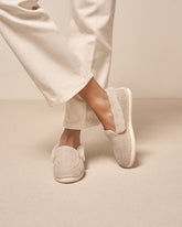 Organic Hemp With Faux Fur Slippers |