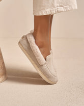 Organic Hemp With Faux Fur Slippers |