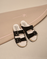 Suede With Faux Fur Nordic Sandals |