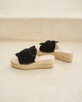 Soft Suede Platforms With Knot - Women's Bestselling Shoes | 