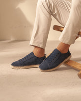 Espadrillas in Pelle Scamosciata con Lacci |