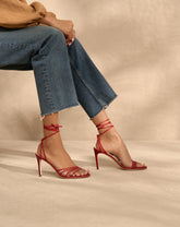 Savana Leather Braided Heels | 