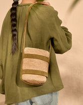 Bucket Raffia with Suede - Bags | 
