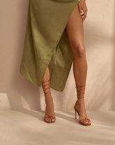 Alex Leather Thong Heels |