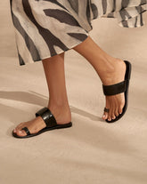 Rive Gauche Toe-Ring Sandals |