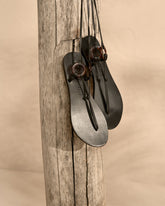 Be Leather And Resin Ring Sandals |