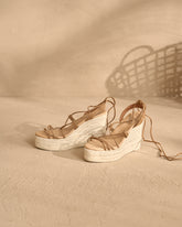Portofino Soft Suede Wedge Espadrilles |