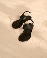 Ana Leather Thong Leather Sandals |