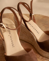 Viky Soft Suede Open Toe<br />Wedge Espadrilles |