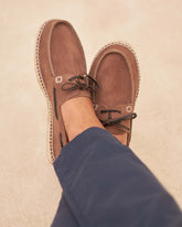 Suede Boat-Shoes Espadrilles |