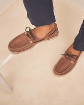 Suede Boat-Shoes Espadrilles |