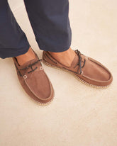 Suede Boat-Shoes Espadrilles |