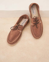 Suede Boat-Shoes Espadrilles |