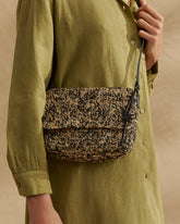 Raffia and Leather<br />Summer Night Bag Medium - Bags | 