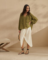 Linen Gauze Mykonos Shirt |
