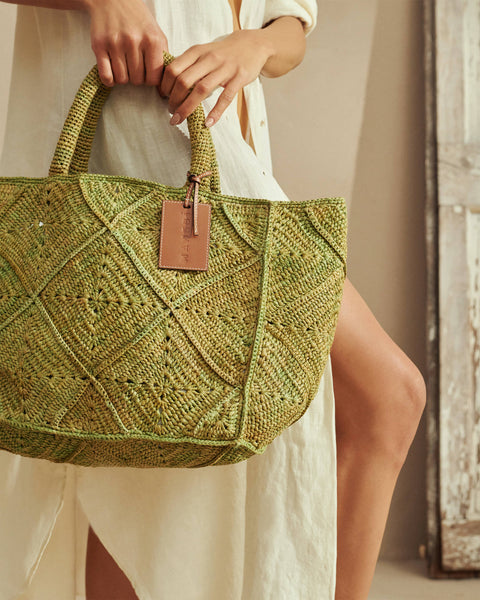 Raffia and Tan Leather Bags on A Little Bird - An Insiders Guide