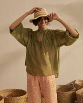 Silk Cotton Voile<br />Baja Shirt - Women’s Clothing | 