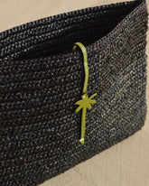 Raffia and Leather Clutch - Bags & Accessories | 