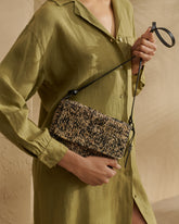 Raffia and Leather<br />Summer Night Bag Medium - Bags & Accessories | 