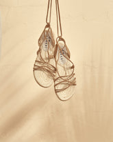 Suede & Jute Lace-Up Sandals |
