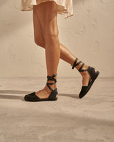 Suede Flat Valenciana Espadrilles |