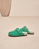 Suede With Faux Fur Clog Mules |