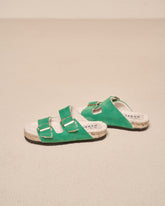 Suede With Faux Fur Nordic Sandals |