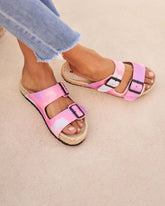 Tie-Dye Denim Nordic Sandals |