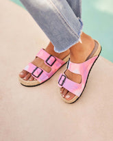 Tie-Dye Denim Nordic Sandals |